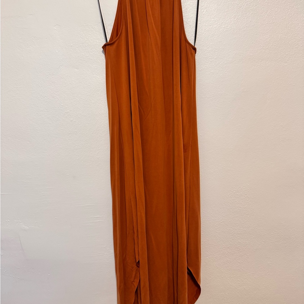 Double Zero Terracotta Backless Dress